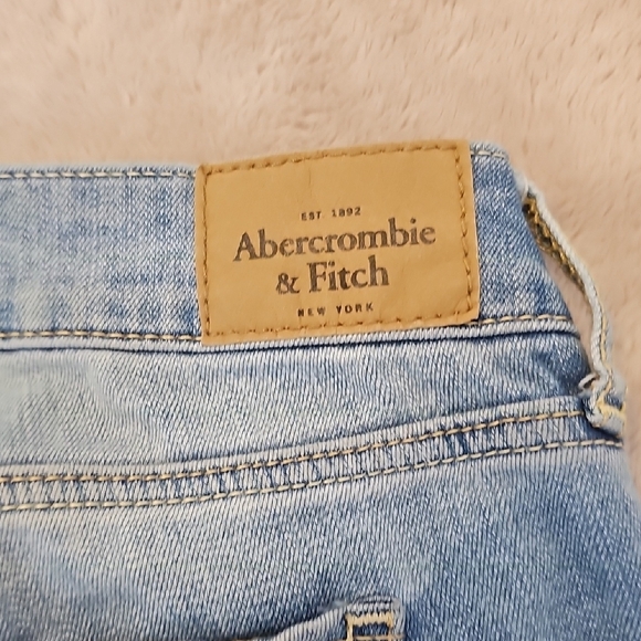 Abercrombie & Fitch Light Blue Straight Leg Jeans Size 27 - Picture 7 of 14